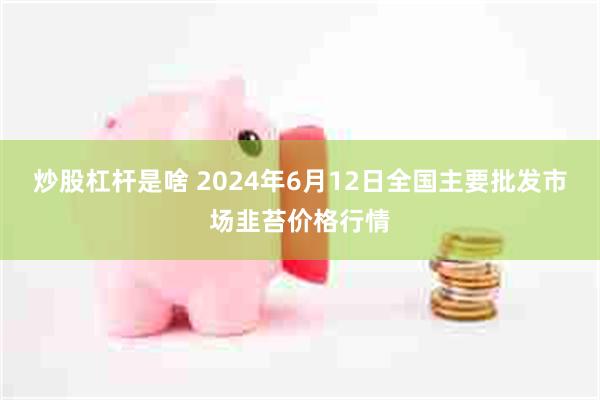 炒股杠杆是啥 2024年6月12日全国主要批发市场韭苔价格行情