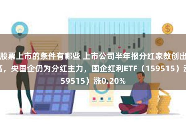 股票上市的条件有哪些 上市公司半年报分红家数创出历史新高，央国企仍为分红主力，国企红利ETF（159515）涨0.20%