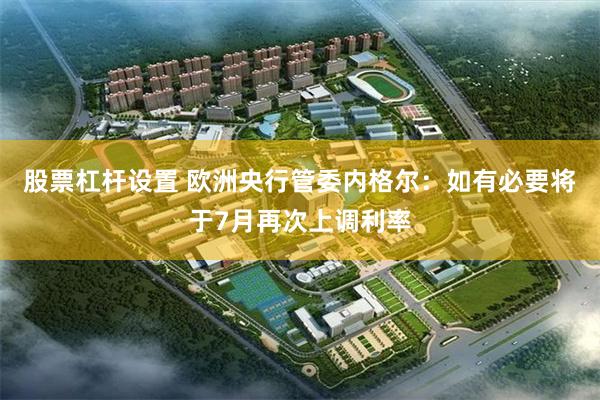 股票杠杆设置 欧洲央行管委内格尔：如有必要将于7月再次上调利率